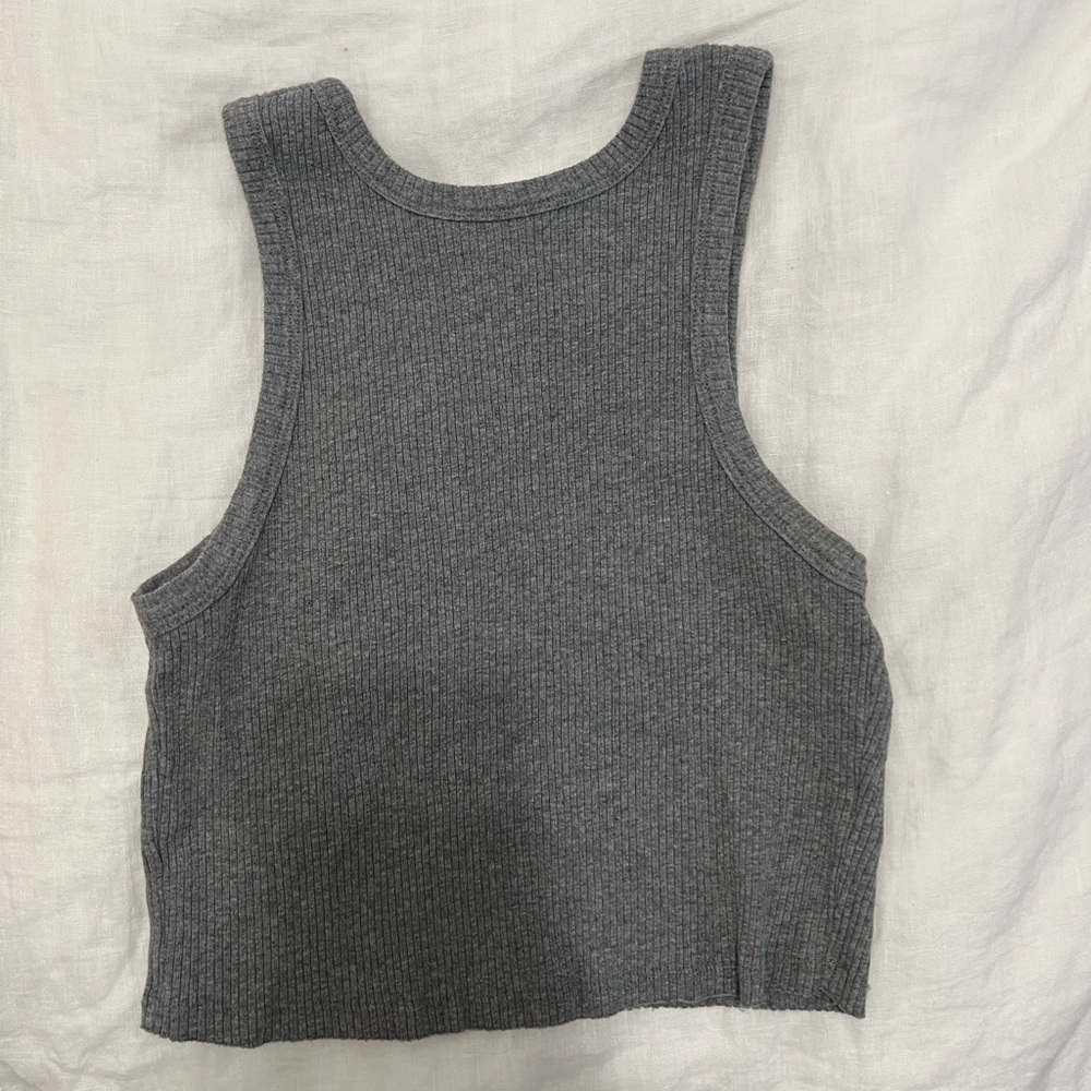 Gray Wild Fable Cropped Tank Top